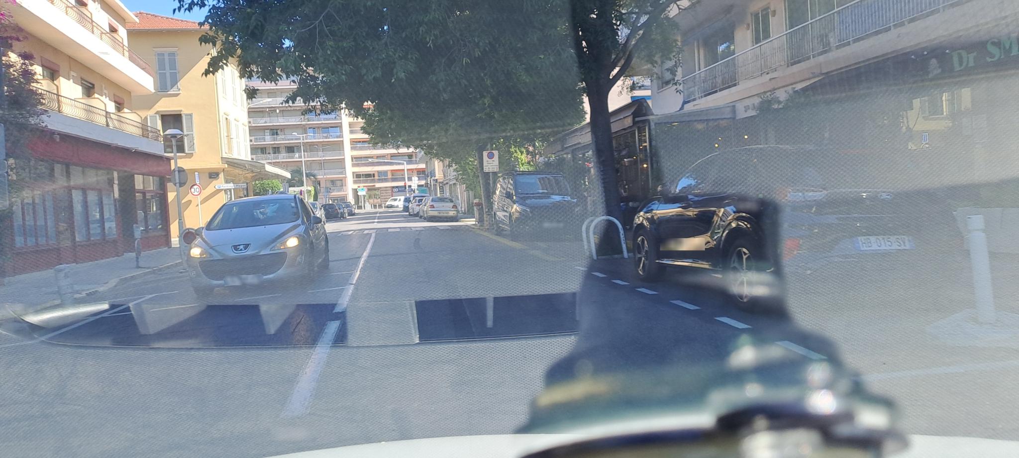 Vue de la rue du spot Street workout Antibes, Rue Sainte Marguerite