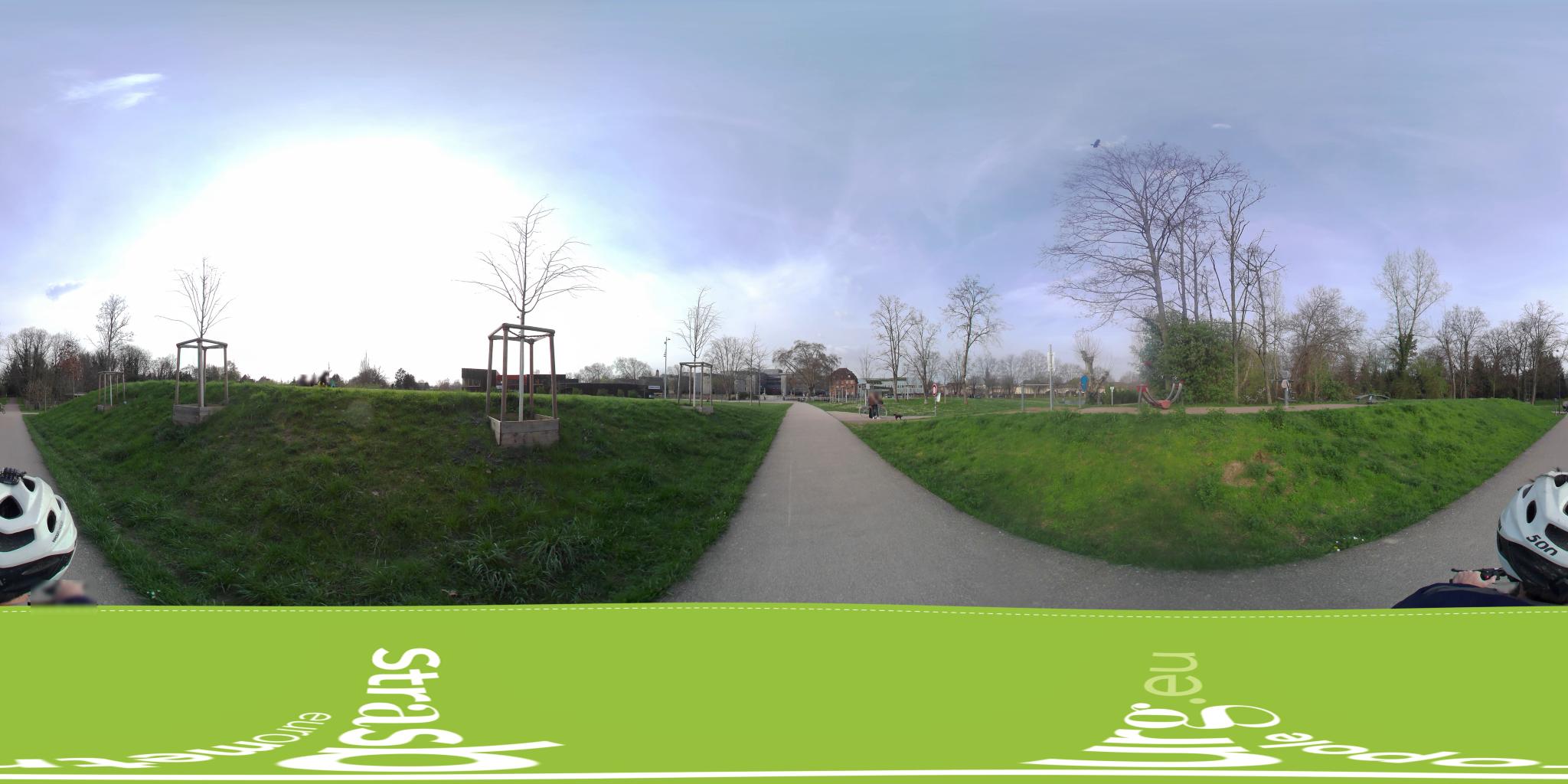 Vue de la rue du spot Rowing Club Strasbourg