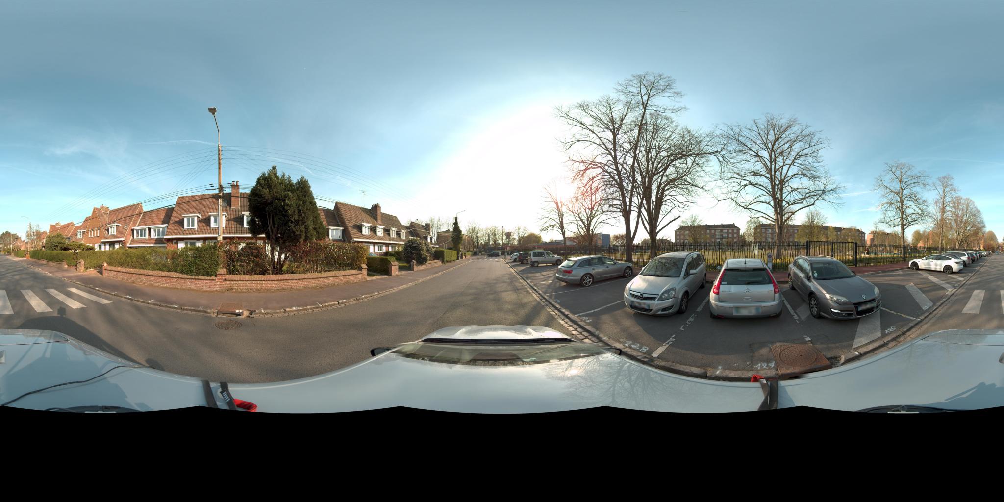 Vue de la rue du spot Square d'Ealing, Rue du Général Galliéni