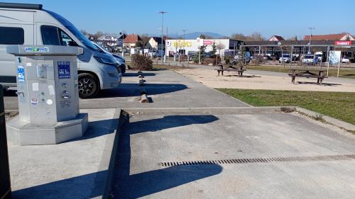 Aire camping-car Aire de camping-car de Pont d'Aspach - Burnhaupt-le-Haut