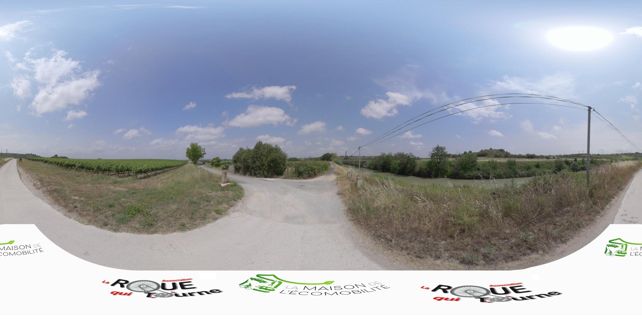 Vue de la rue du spot Street workout Capestang