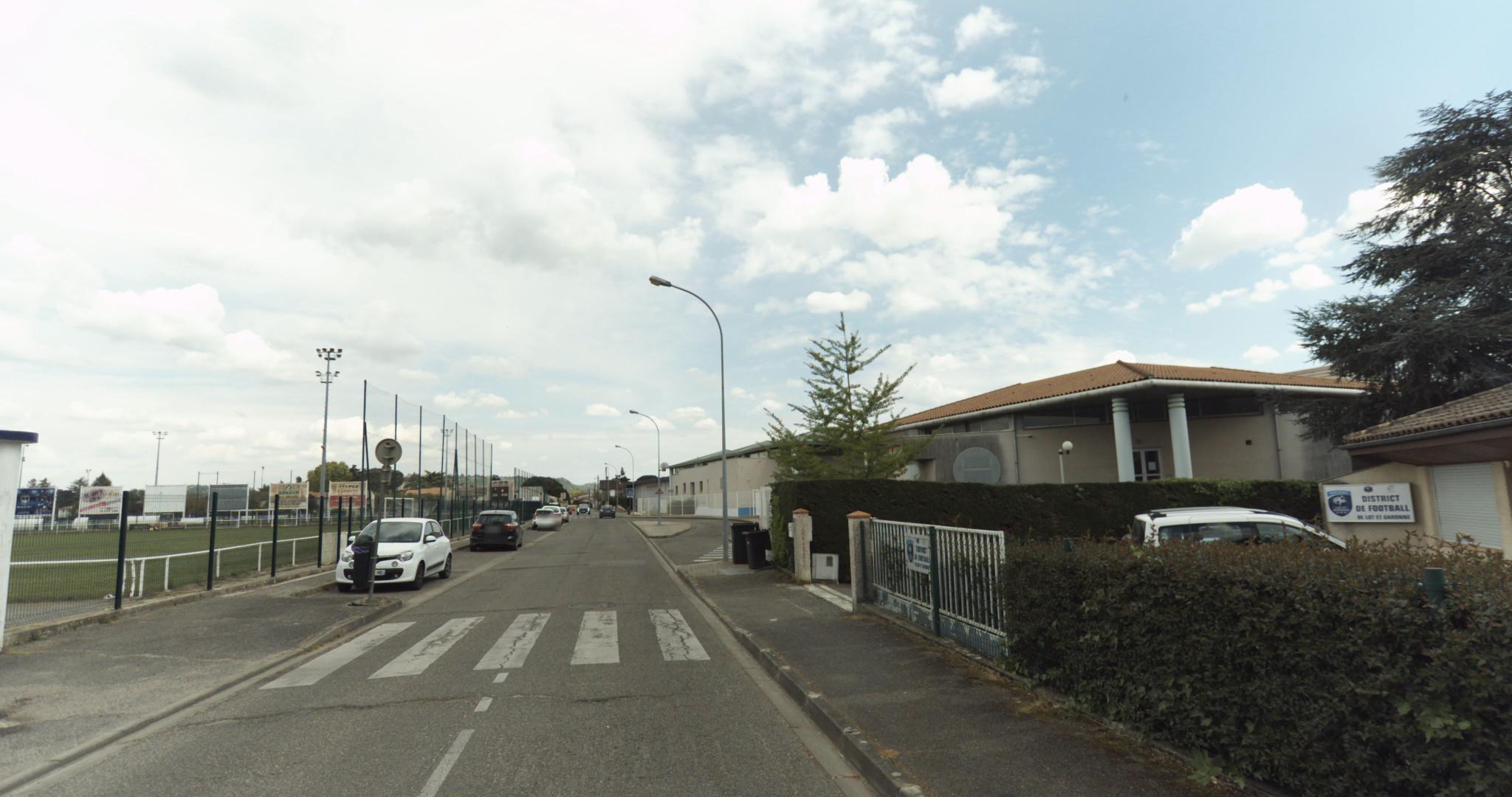 Vue de la rue du spot Street Work Out Antoine Lomet