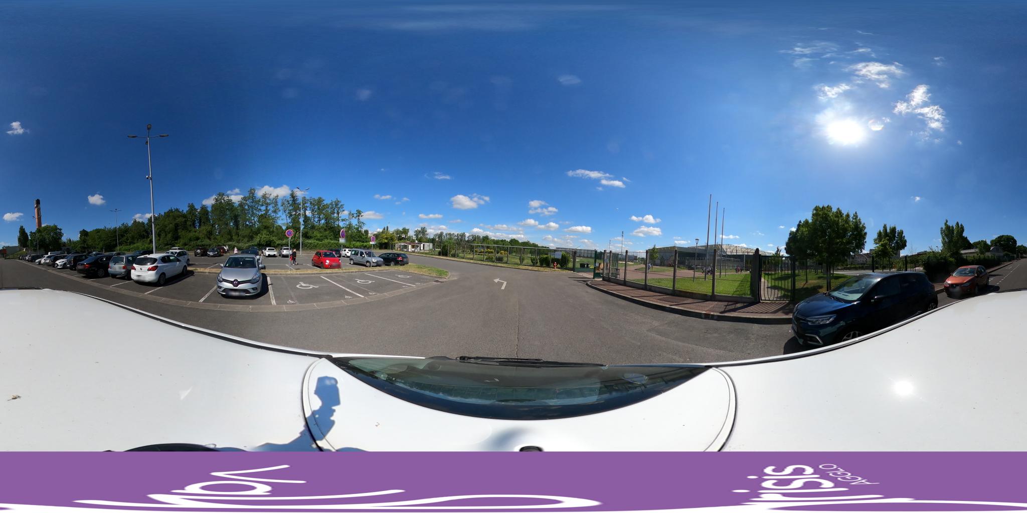 Vue de la rue du spot Plaine de Jeux