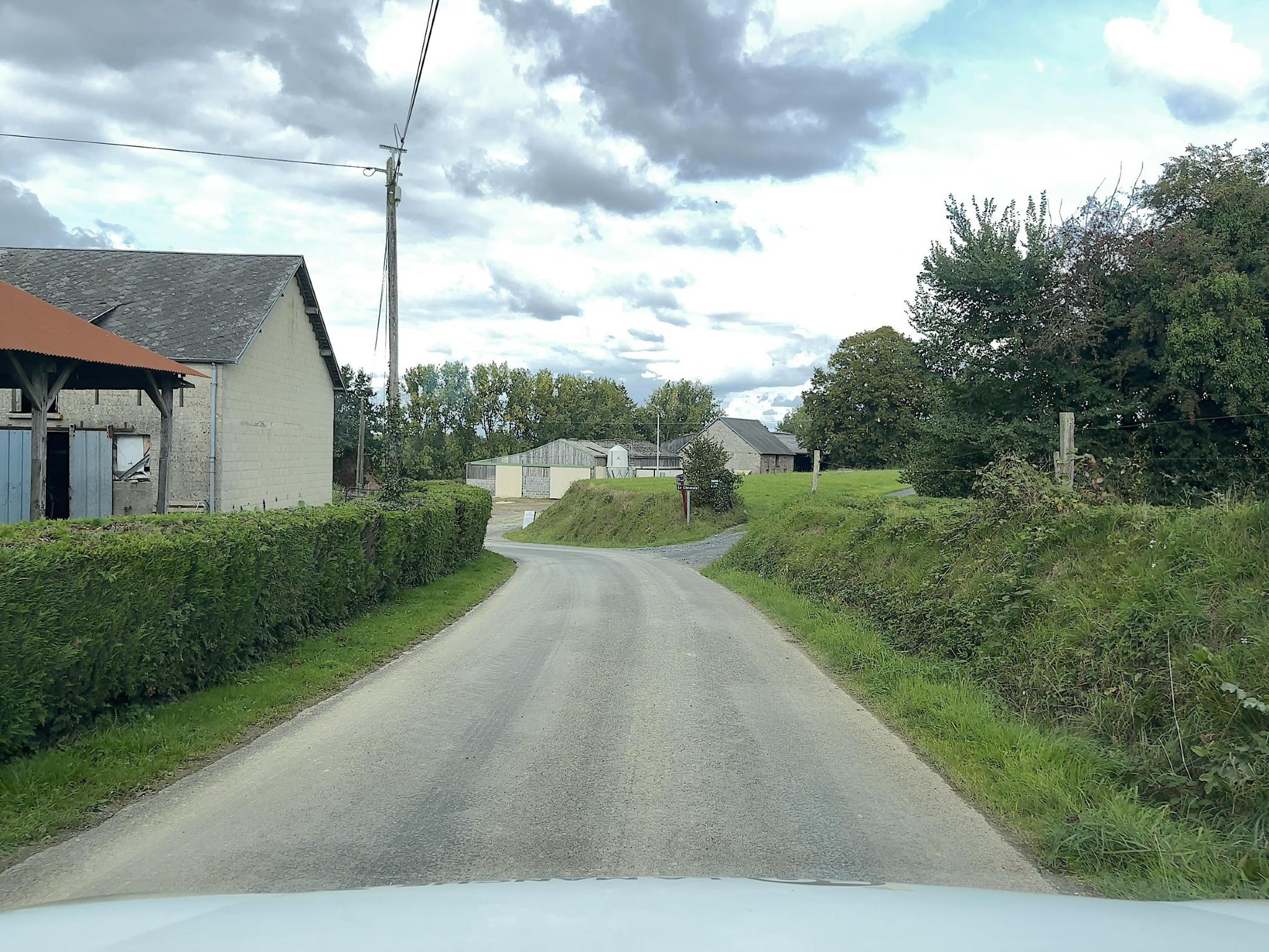 La rue de Aux Ciseaux Champetres à Bieville