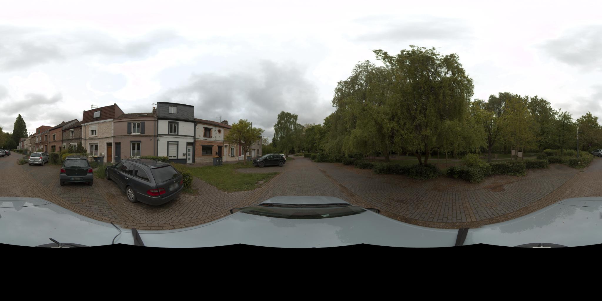 Vue de la rue du spot Ferme du Bocquiau