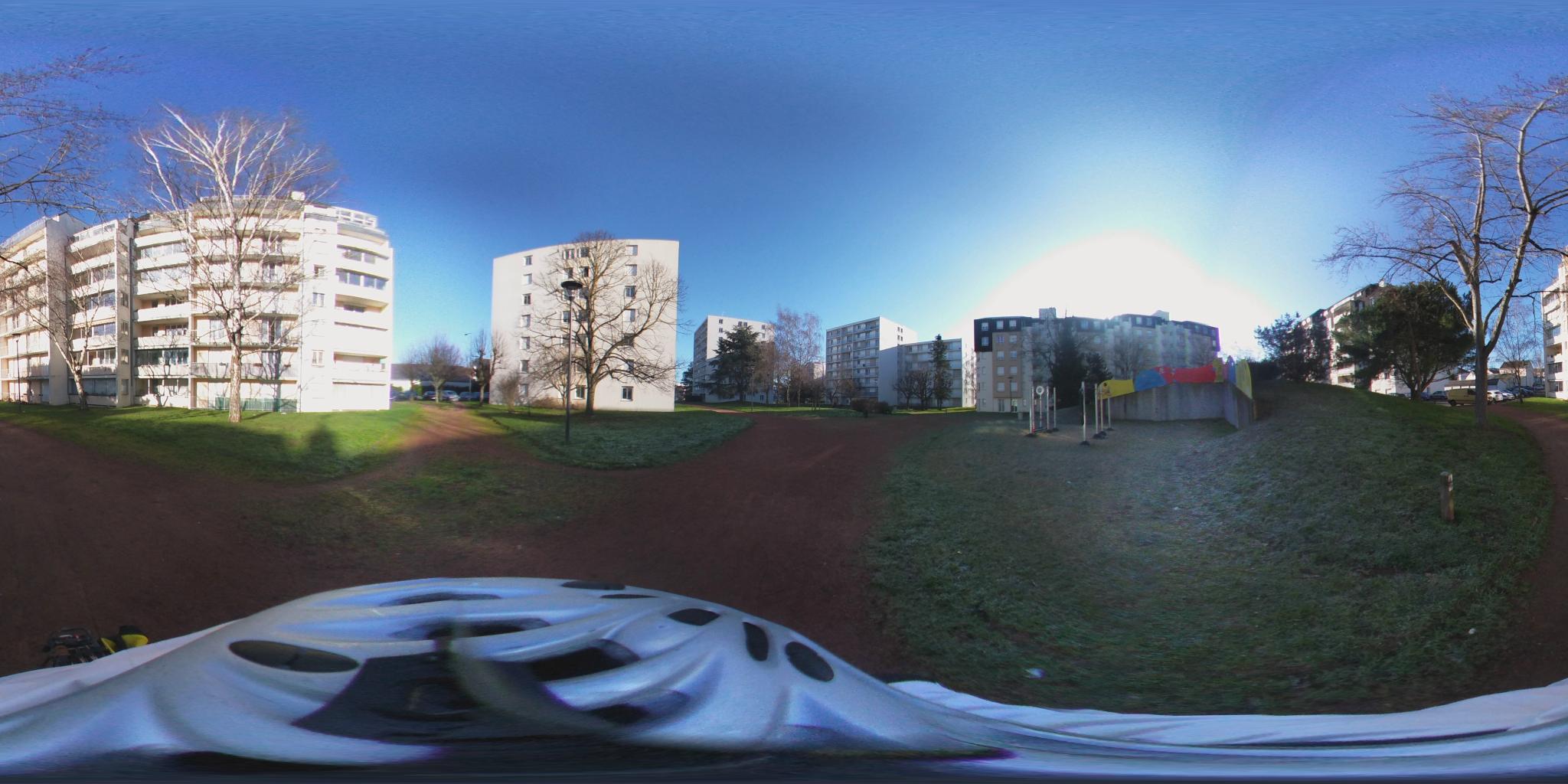 Vue de la rue du spot Gymnase Paul Bert