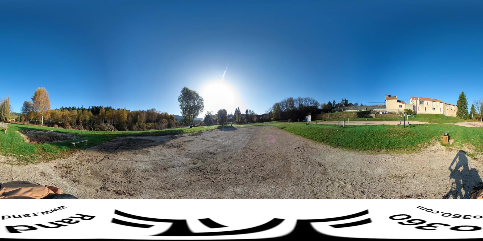 Vue de la rue du spot Street workout Langogne, Quartier du Pont d’Allier