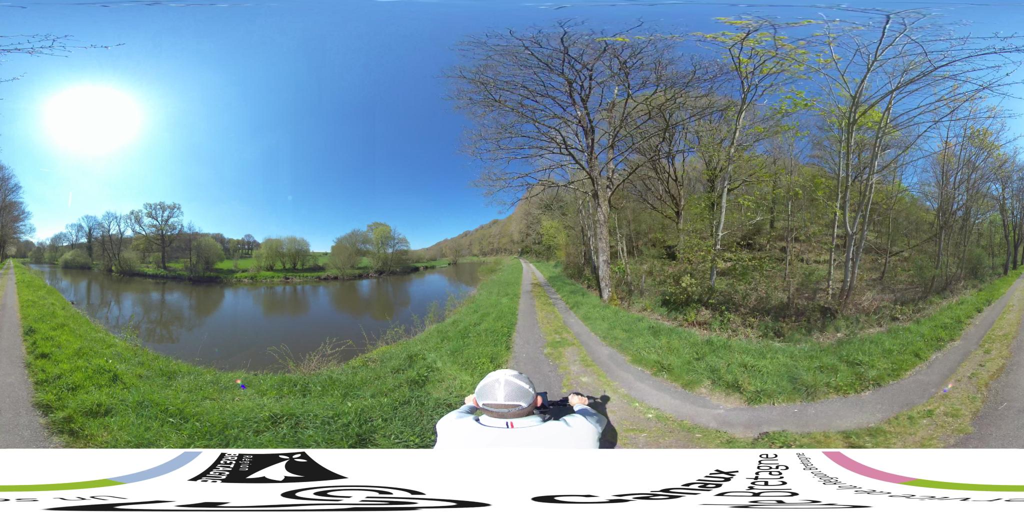 Canal de Nantes à Brest, coin nature à Cléden-Poher