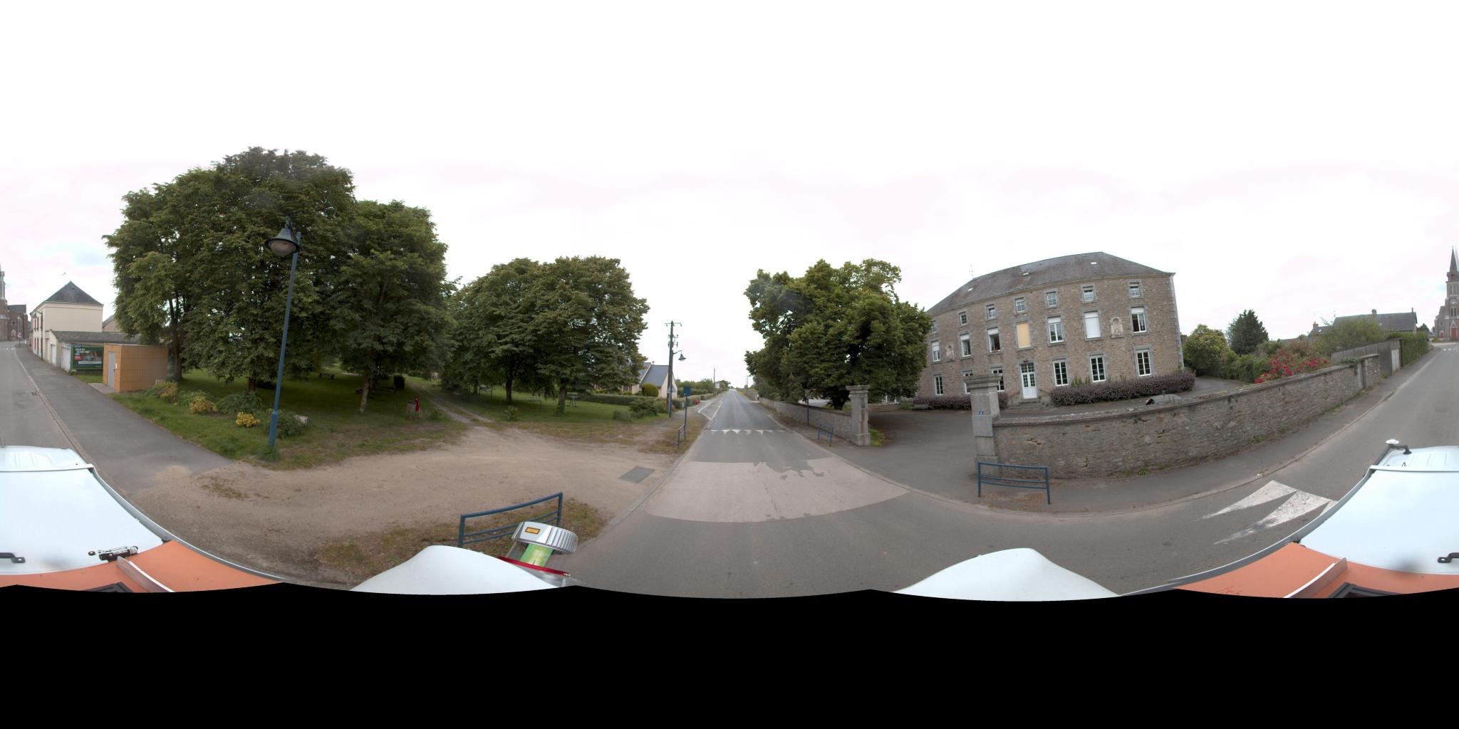 Vue de la rue du spot Parc Intergénérationel