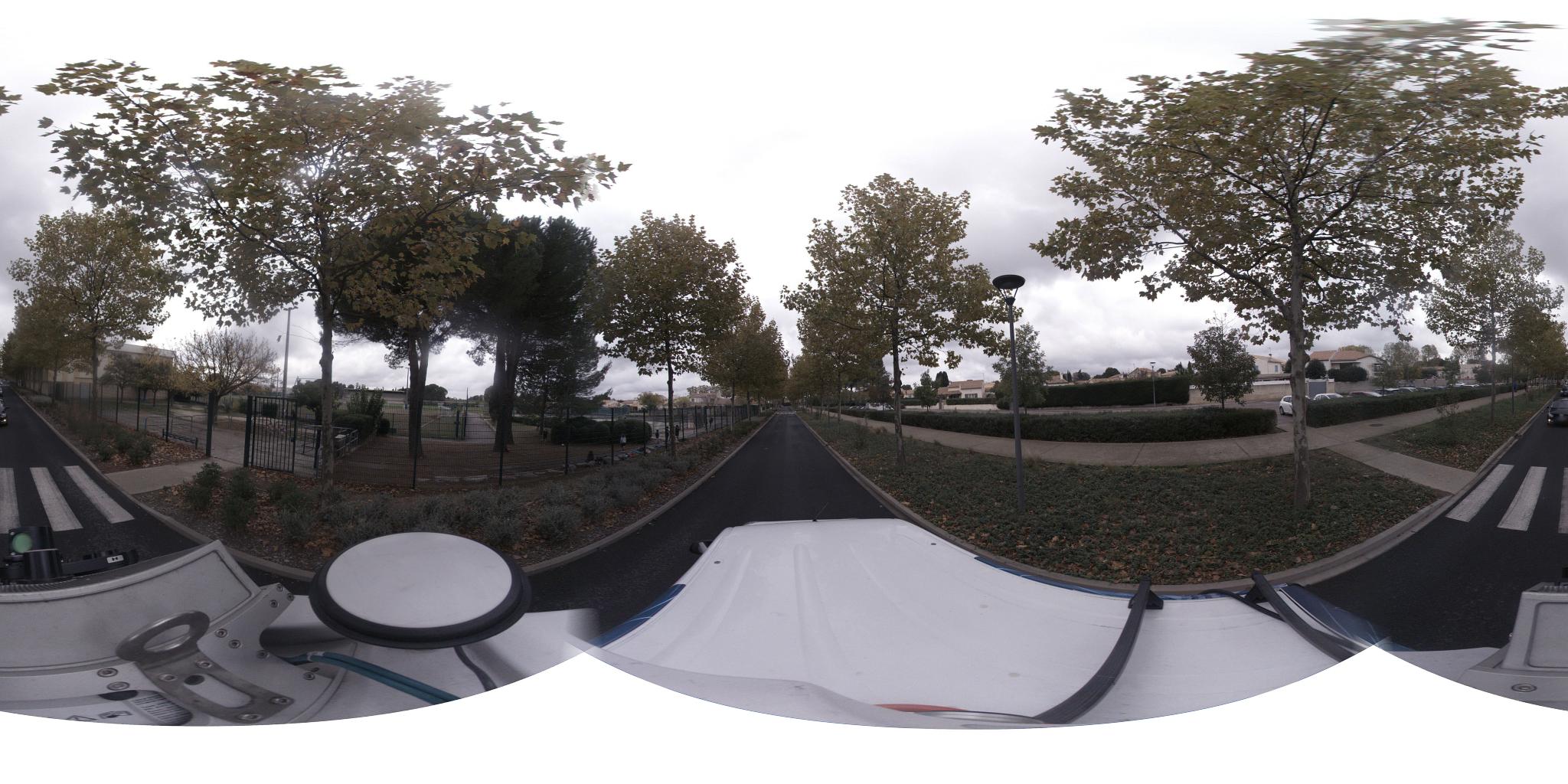 Vue de la rue du spot Complexe sportif de Lavérune