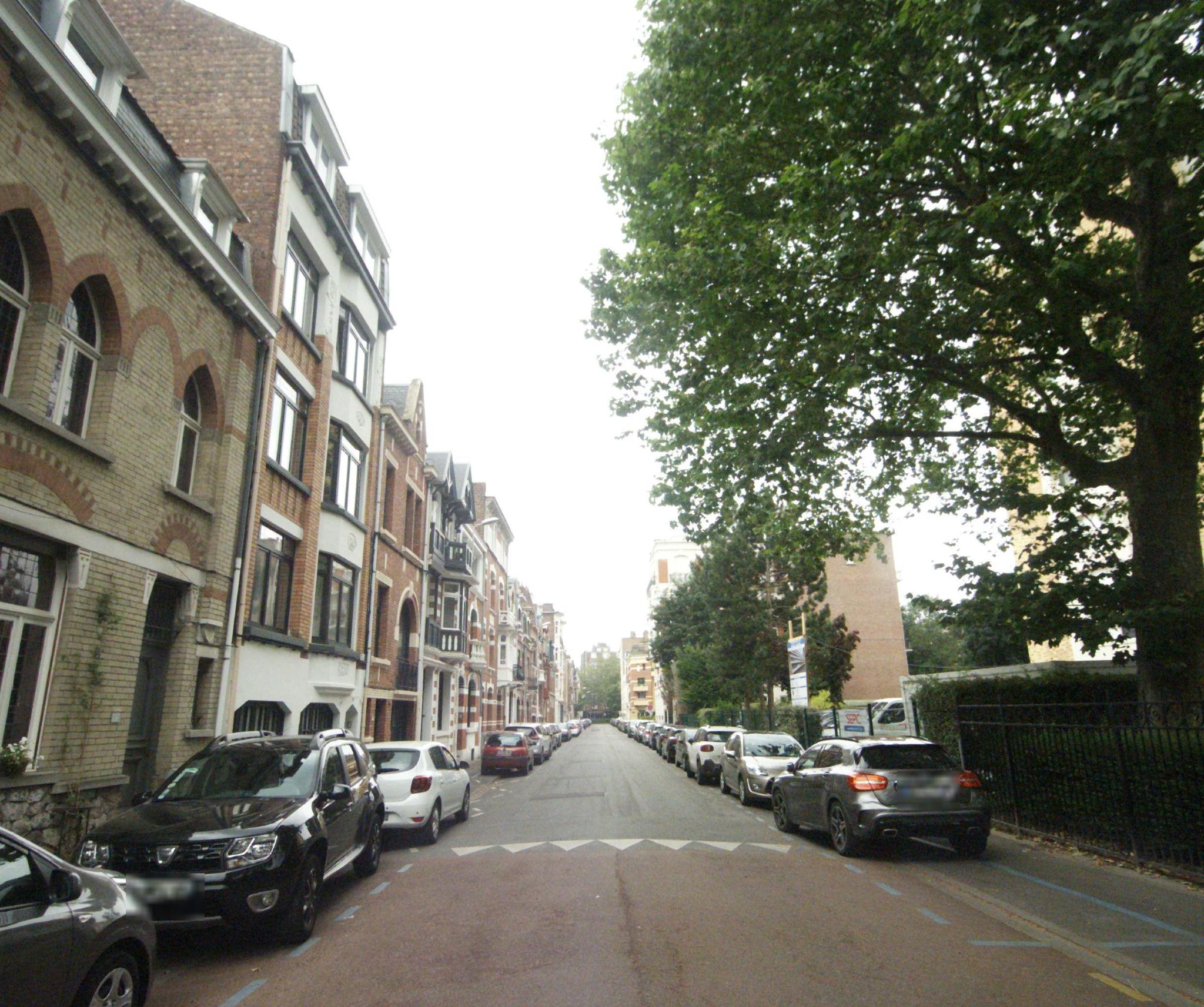 Vue de la rue du spot Parc Botanique