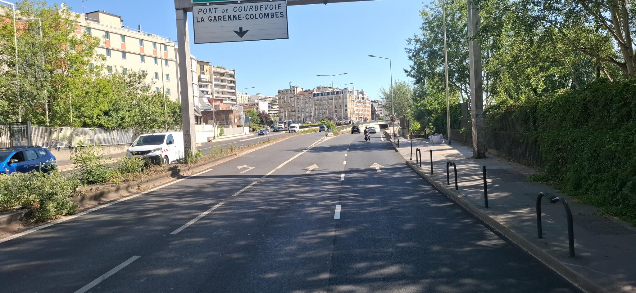 Vue de la rue du spot Berges de la Seine