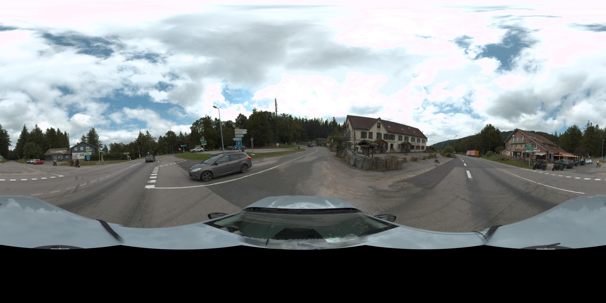 Col du bonhomme, parking à Lapoutroie