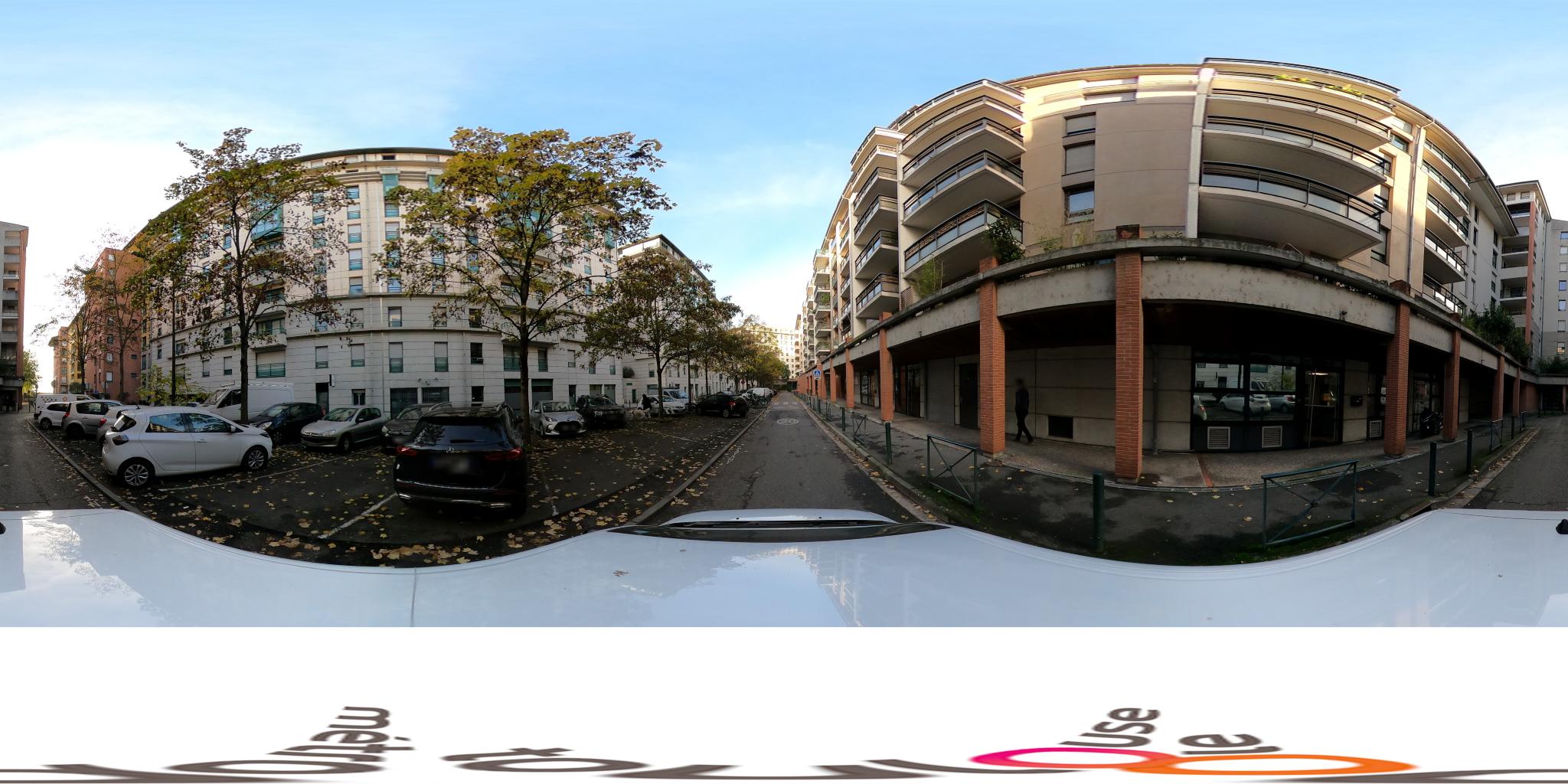 Vue de la rue du spot Parc La Coulée Verte
