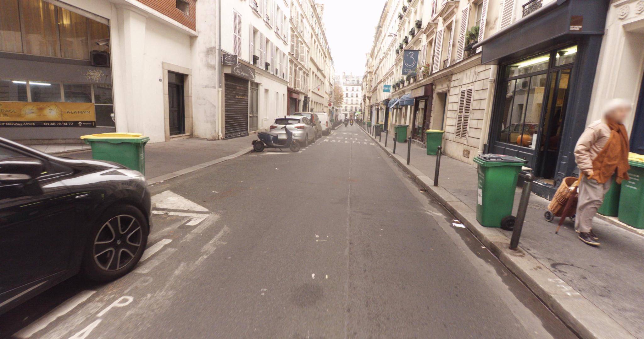 La rue de Hair Élégance à Paris