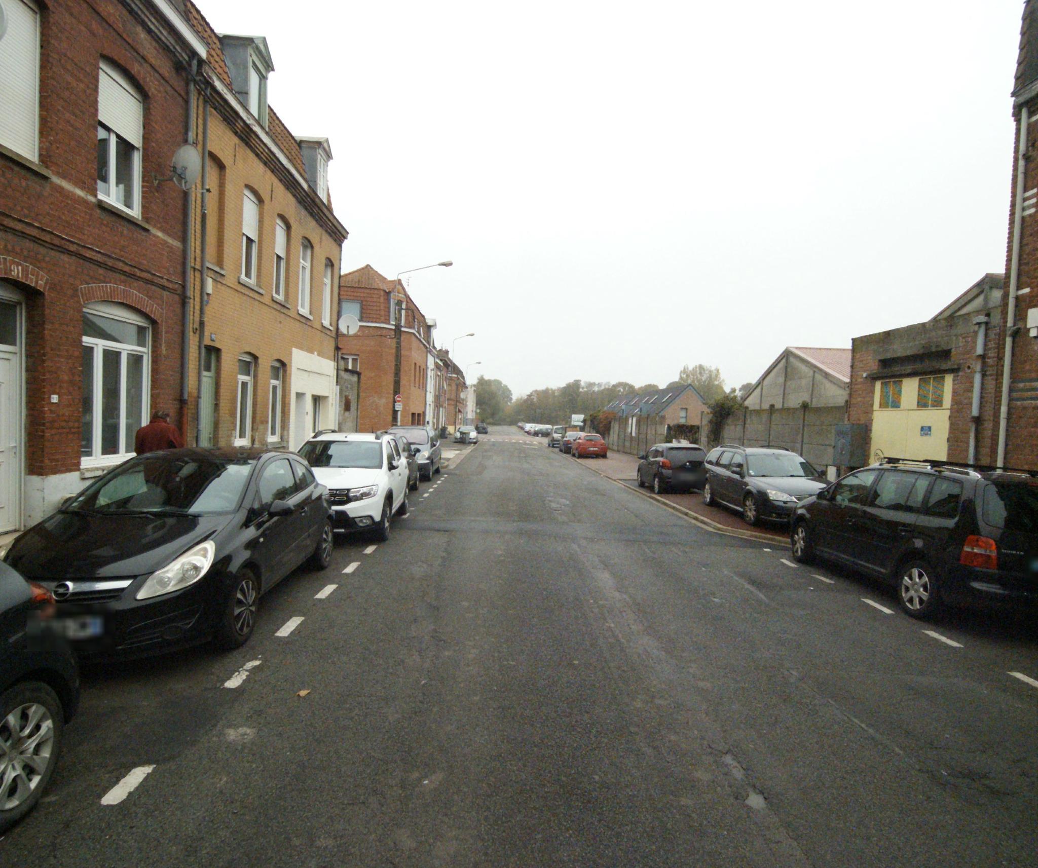 La rue de Hair Lys à Armentieres