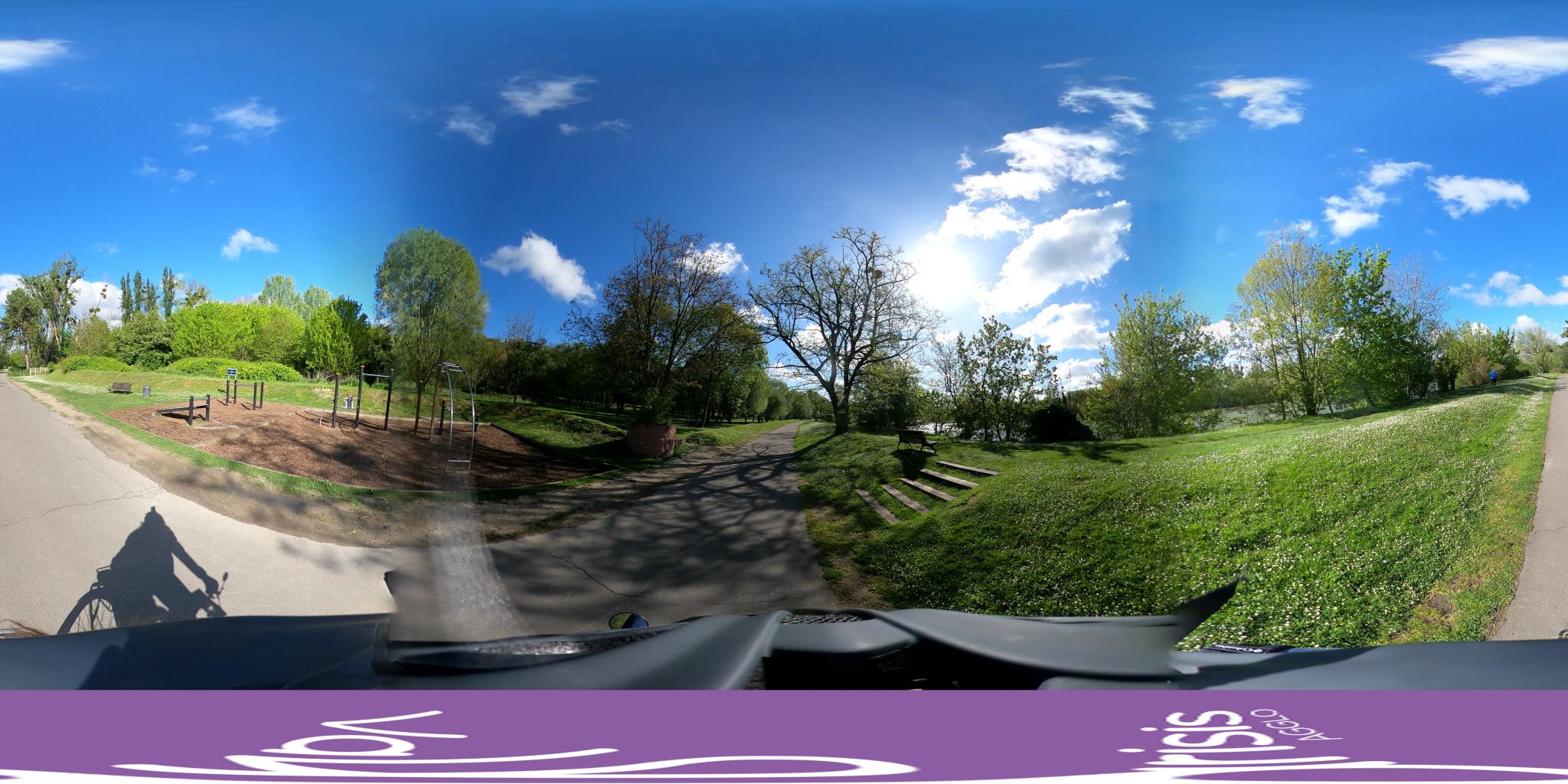 Vue de la rue du spot Street workout Herblay-sur-Seine, Chemin du Val de Gaillon, Chemin du Val de Gaillon