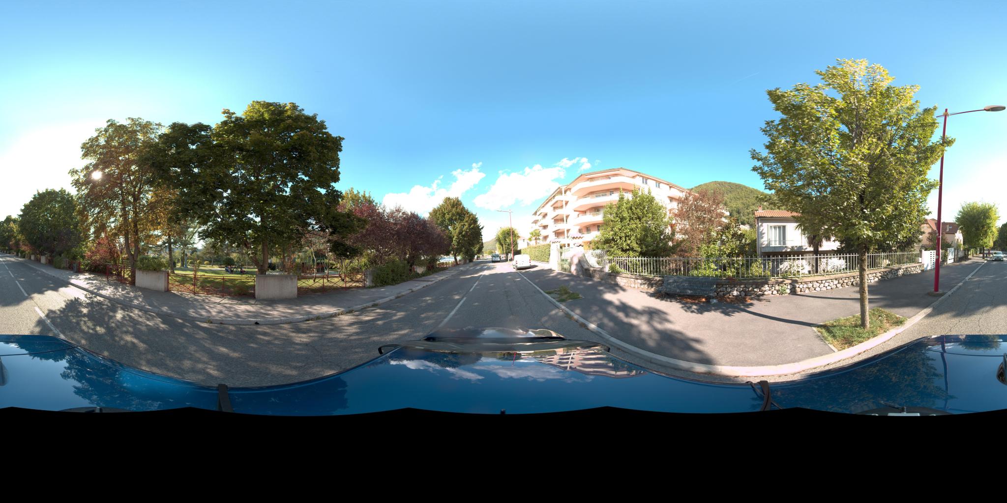 Vue de la rue du spot Parc Louis-Jouvet, Boulevard Gambetta
