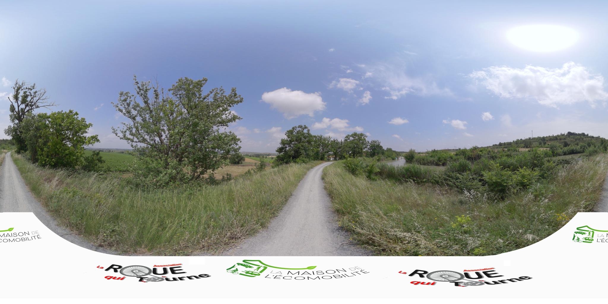 Vue de la rue du spot Street workout Capestang, Chemin de Guéry, Chemin de Guéry