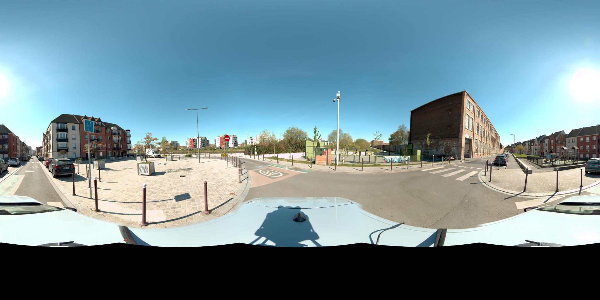 Vue de la rue du spot Bord de Deûle