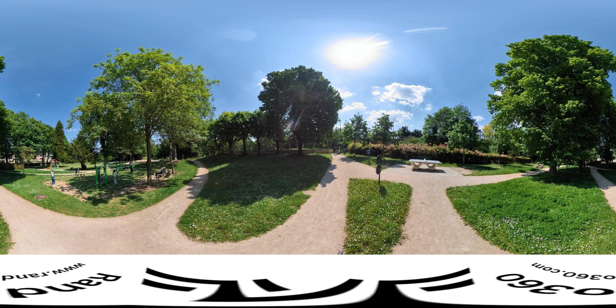 Vue de la rue du spot Parc Vieljeux