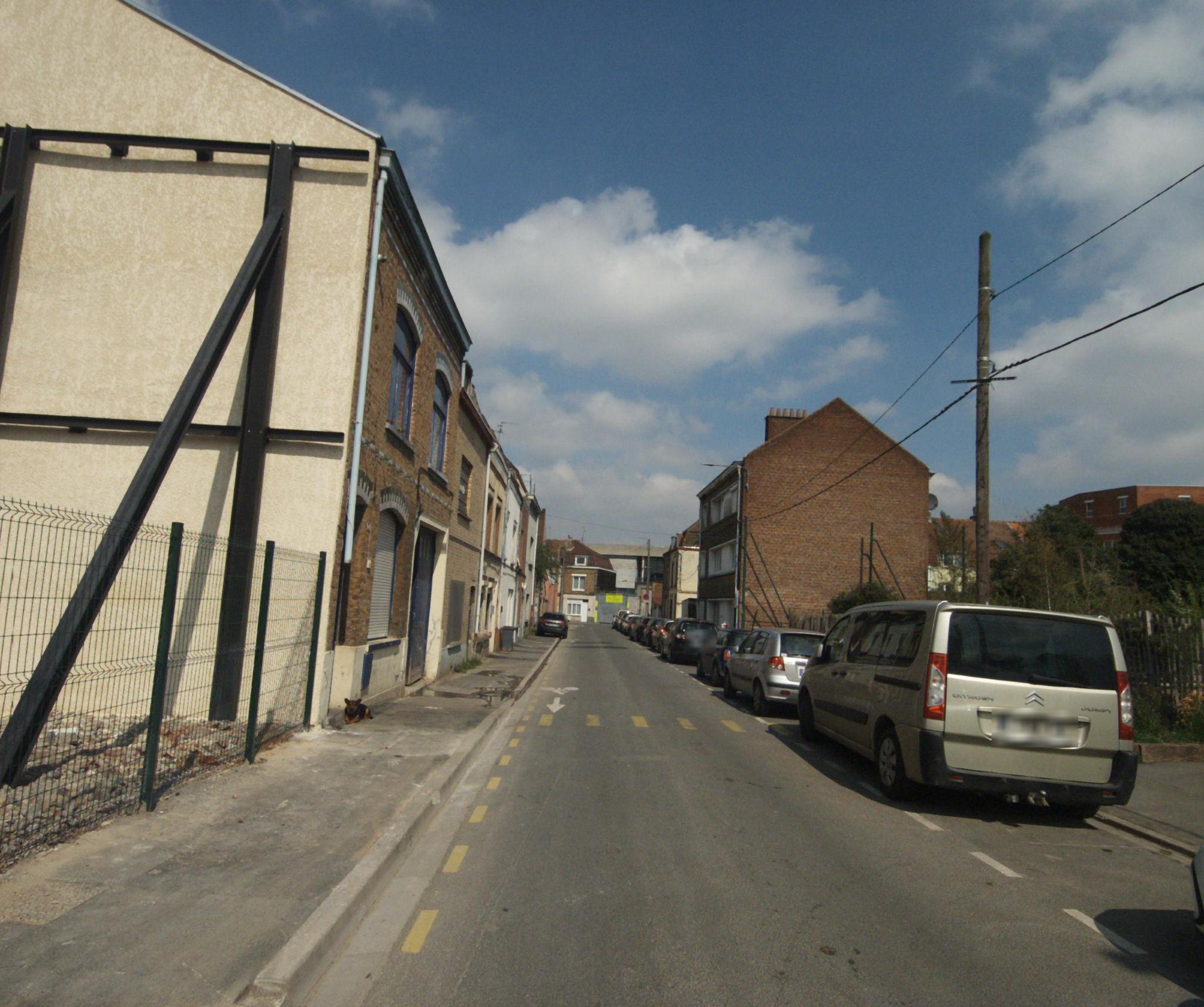 Vue de la rue du spot Jardin du Sud