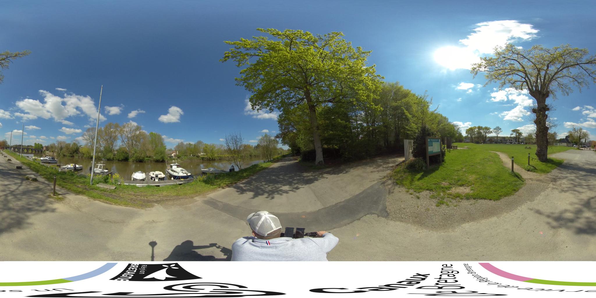 Vue de la rue du spot Cale de Pont-Réan