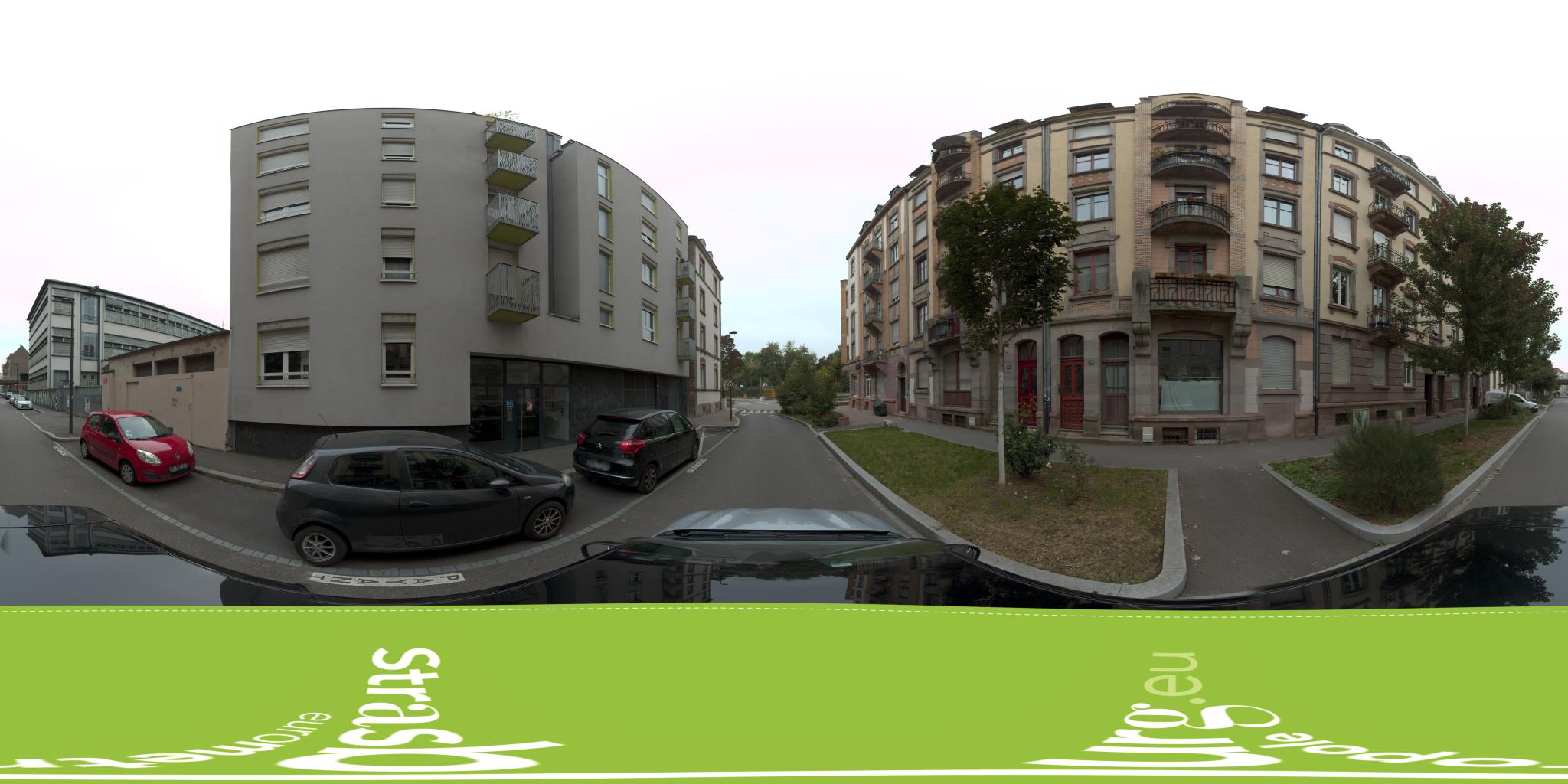 Vue de la rue du spot Aire d'agrès Laiterie