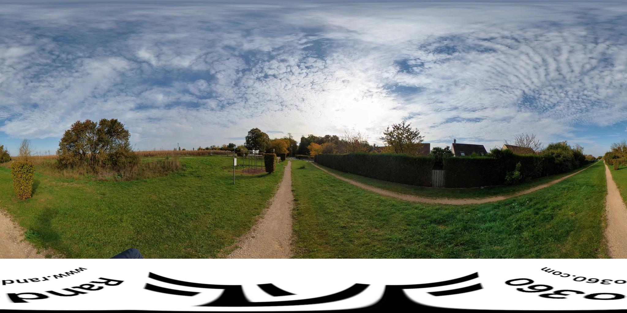 Vue de la rue du spot Street workout Thorigny-sur-Marne, Rue des Aubépines